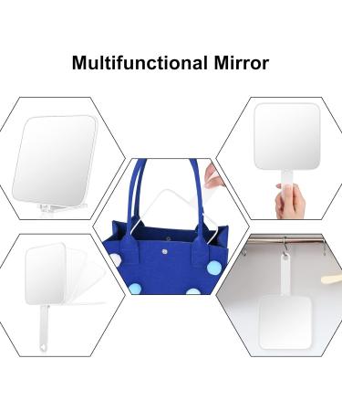 OSDUE Portable Travel Makeup Mirror Compact and Hand Mirror for Barber Shops & Makeup Application - Square-shaped - Buy Online on SooperMarket.com