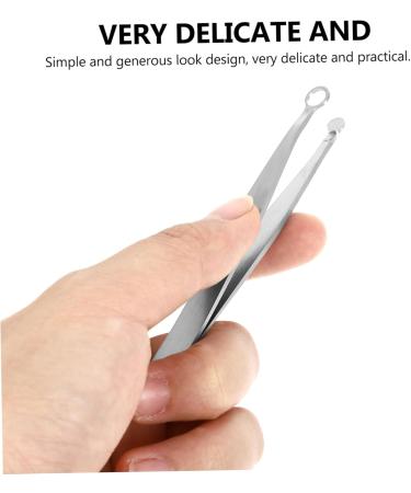 minkissy Tweezers Nose Hair Trimmer ingrown Hair Clippers Facial Hair brow Leg Hair Trimmer Nose Hair Tweezers Scissor Tweezers Nasal Hair Tweezer Hair Puller Stainless Steel Man Clippers - Buy Online on SooperMarket.com