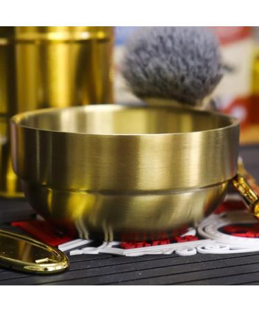 Angoily 3pcs Foam Dishwasher Tool - Man Face Stainless Steel Hairdressing Accessory Set - Golden 9x9x4.9CM - Buy Online on SooperMarket.com