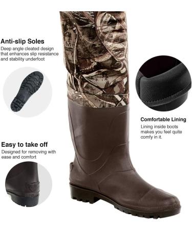 TIDEWE Men's Realtree MAX5 Camo Chest Waders with Boots Hanger - Waterproof Fishing & Hunting Waders - Buy Online on SooperMarket.com