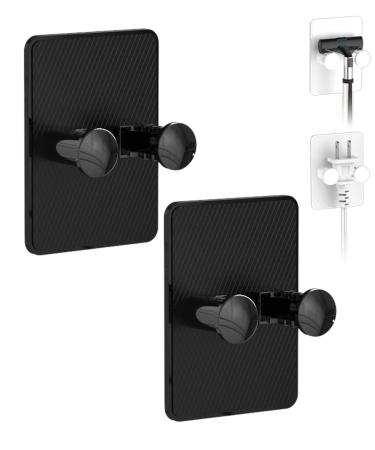 TAKONE 2 Pack Razor Holder for Shower Adjustable and Waterproof Multifunctional Razor Holder No Drilling (Black)