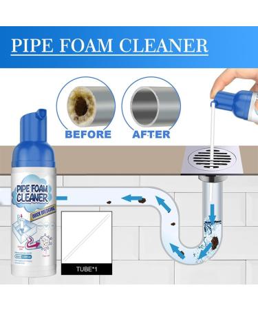HOPASRISEE Foam Drain Cleaner Foaming Drain Cleaner Get out Foaming Drain Cleaner Drain Foam Cleaner Pipe Foam Cleaner Drain Cleaner Foam Drain Cleaning Foam Foaming Sink Drain Cleaner (1) - Buy Online on SooperMarket.com