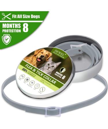 DEWEL 63.5cm Adjustable Waterproof Tick Collar for Dogs & Cats - Effective Anti-Flea Solution - Buy Online on SooperMarket.com