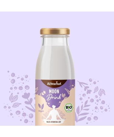 Moon Drink Bio | 6 Ayurvedic Shots | Ashwagandha Lavender Cinnamon & Vanilla | Perfect Sleep Aid | Achterhof - 1 Pack - Buy Online on SooperMarket.com