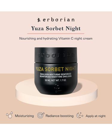 Erborian Yuza Sorbet Night Cream | Vitamin C Nourishing & Hydrating Moisturizer for Radiance & Anti-Aging | 1.7 Oz - Shop Internationally - Buy Online on SooperMarket.com