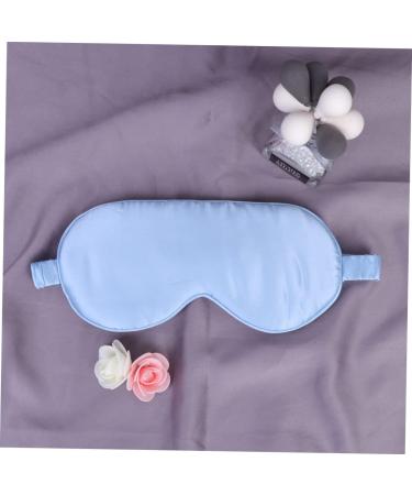 Silk Sleep Eye Mask | Adjustable Comfortable Blindfold for Sleeping & Travel | Blue | 1 Count - Buy Online on SooperMarket.com