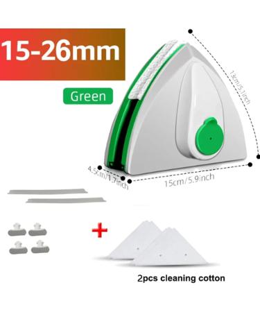 Magnetic Glass Window Cleaner Double Sided Household Automatic Drainage Wiper Glass Window Washer Window Cleaning Tool 15-26mm - Buy Online on SooperMarket.com