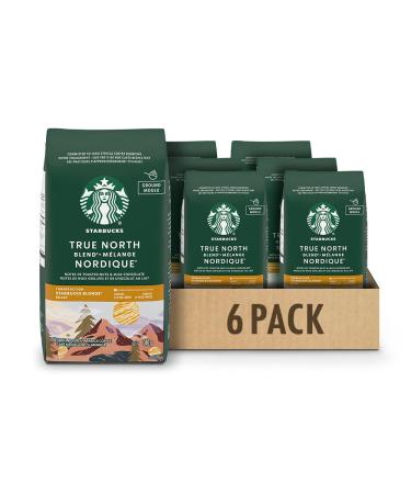 Starbucks True North Ground Coffee Light Roast Coffee 100% Ground Arabica Beans - 340g Bags (Pack of 6 2040g)