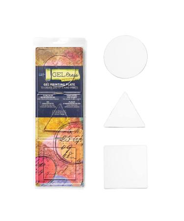 Gel Press Petites, 3" Circle Triangle Square 10812-CIR Circle, Triangle, Square