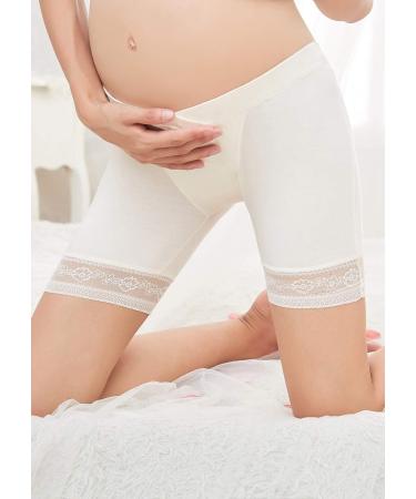 Maternity High Elastic Cotton Safety Shorts Pants 2pcs L (99-110 lb) - FEOYA Low Waist Maternity Shorts - Buy Online on SooperMarket.com