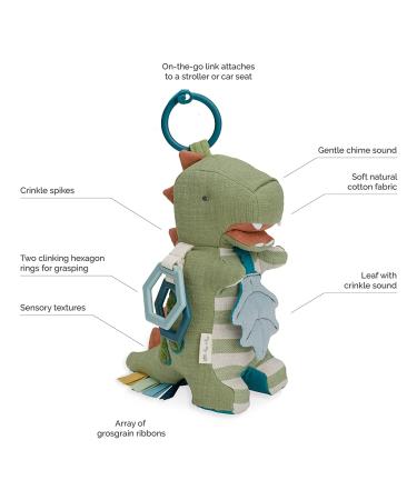 Itzy Ritzy Bitzy Bespoke Dinosaur Activity Toy for Stroller, Car Seat, or Activity Gym with Crinkle Sounds and Texture Variety - Buy Online on SooperMarket.com