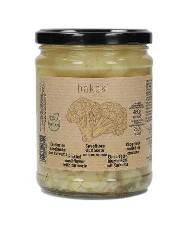 BAKOKI Premium pickled cauliflower with turmeric 480g (1 pack) Cauliflower 480 g (1 pack)