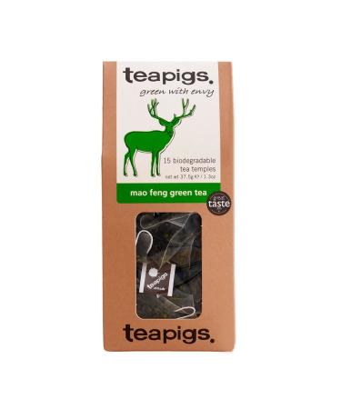 Teapigs Mao Feng Green Tea Bags Made With Whole Leaves (15 Tea Bags) 15 tea temples