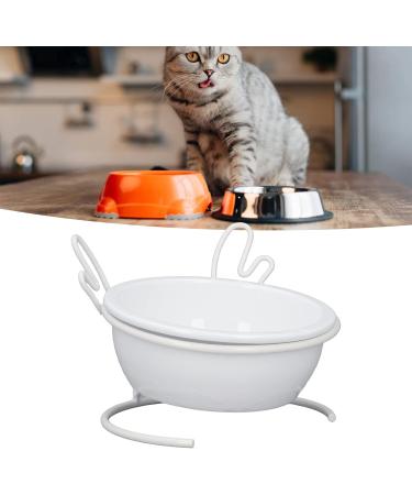 Elevate Your Pet's Dining: Ceramic Dog & Cat Bowls with Metal Frame - Prevents Vomiting & Slipping - Buy Online on SooperMarket.com