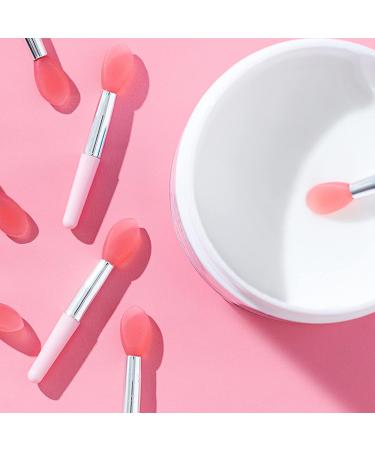 10PCS Portable Silicone Lip Brush Single Soft Head Lipstick Brushes Lip Makeup For Women Girls Silicone Lip Brush Applicator - Buy Online on SooperMarket.com