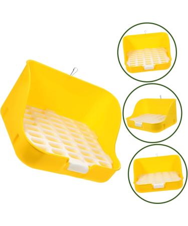CORHAD Box Rabbit Toilet Pet Toilet Bunny Toilet Pet Supply Pet Training Corner Bunny Potty Rabbit Potty Pet Pee Toilet Pet Drawer Potty Pet Potty Pet Litter Tray Little Pig Pee Toilet 28.5X23.5X15.5CM Yellow - Buy Online on SooperMarket.com