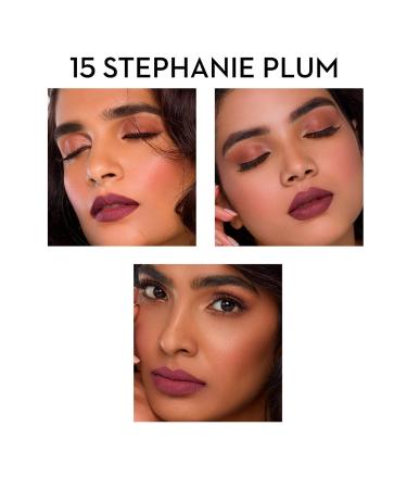 SUGAR Matte As Hell Crayon Lipstick - 15 Stephanie Plum | Plum Mauve Shade with Sharpener | Highly Pigmented, Creamy Texture, Long Lasting - Buy Online on SooperMarket.com