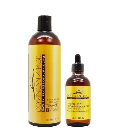 Dominican magic anti aging Shampoo 15.8 oz Scalp drop 4.4 oz set