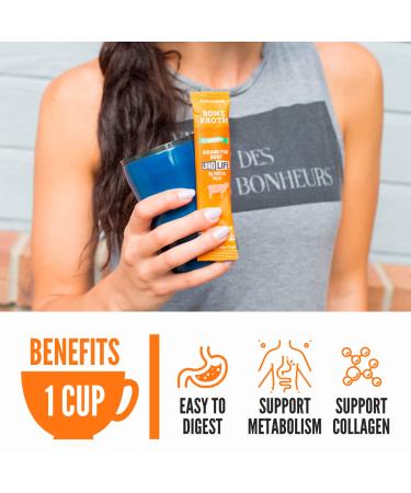 LonoLife Grass-Fed Beef Bone Broth Sticks - Low-Sodium, 10g Collagen Protein, Gluten-Free, Keto & Paleo Friendly - 4 Pack - Buy Online on SooperMarket.com
