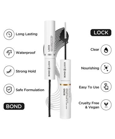 BEYELIAN Lash Bond and Seal Cluster Lash Glue | Latex-Free, Super Strong Hold | DIY Individual Cluster Lashes | 48-Hour Aftercare Sealant | Mascara Wand Included | 1 Count - Buy Online on SooperMarket.com