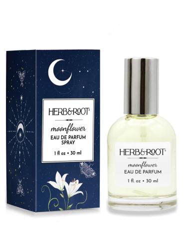 Herb & Root Tuberose Jasmine Rose & Orris Floral Fragrance for Women Clean Cruelty-Free Phthalate & Paraben-Free | Moonflower Eau de Parfum 1 fl oz  - Buy Online on SooperMarket.com