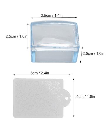 Buy Silikon Nail Stamper - Easy Clean Transparent Nail Art Tool for DIY French Manicure & Nail Decor - Buy Online on SooperMarket.com