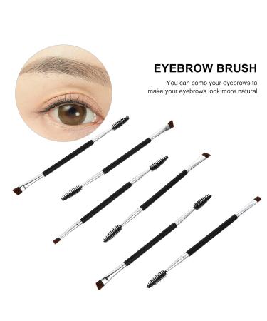 6pcs Eyebrow Brush Set - Eyebrow Spoolie Angled Brush & Mascara Grooming Tool for Perfect Eyebrows | Shop Internationally - Buy Online on SooperMarket.com