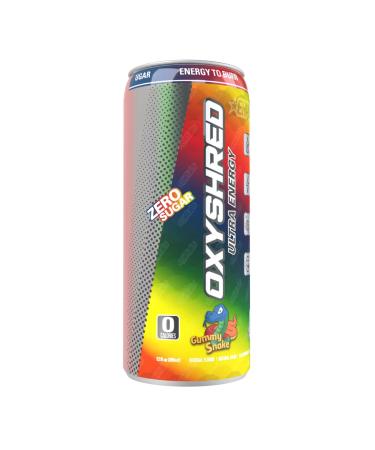 EHPlabs OxyShred Ultra Energy Drink Gummy Snake (12-Pack) - Zero Sugar, Zero Carbs, Zero Calories, Natural Clean Caffeine with B Vitamins & Amino Acids - Buy Online on SooperMarket.com