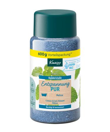 Kneipp bathing crystals relaxing - pantry - with a natural pure deep salt of the saline luisenhall & essential oil of the Indian lemon balm & extract of the lemon balm - harmonizing - 600g