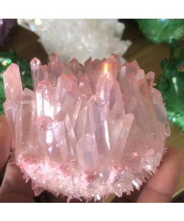 Natural Pink Crystal electroplated Crystal Cluster Crystal Pendant for FZUGEDRLI - Buy Online on SooperMarket.com