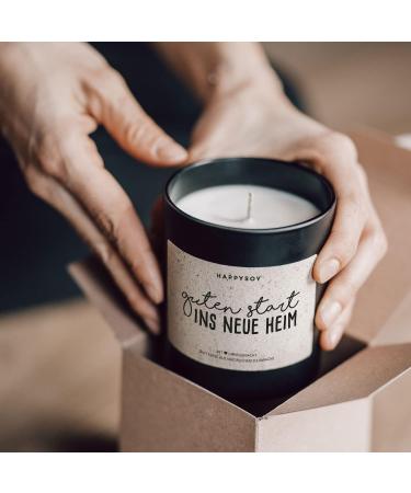HAPPYSOY Handmade Scented Candle - Perfect Housewarming Gifts for Apartments & Homes - Eco-Friendly Glass Candle with Inspirational Sayings - Buy Online on SooperMarket.com