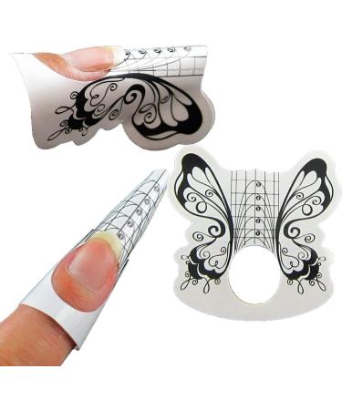 500 Pieces FO-72 Nail Stencils - Self-Adhesive Foil Modelling for Artificial Fingernails | International Shipping Available - Buy Online on SooperMarket.com