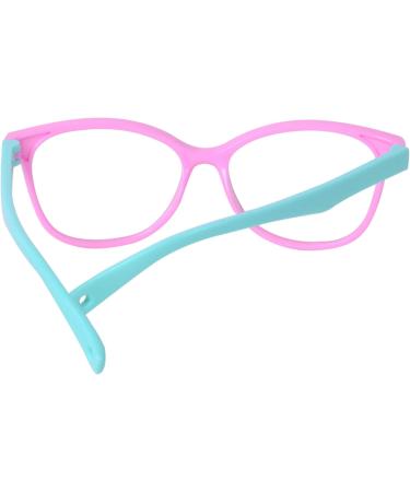 Kids Blue Light Filter Glasses - UV Protection TR90 Frames for Boys & Girls + Adjustable Band & Pink Case - Buy Online on SooperMarket.com