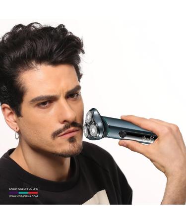 GeRRiT Electric Razor for Men | Waterproof 3D Rotary Shaver & Beard Trimmer | USB Rechargeable - Buy Online on SooperMarket.com