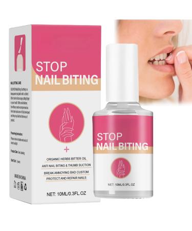 Anti Nail Biting Nail Polish Stop and Grow Nail Biting Stop Nail Biting Stop Biting Nails Nail Biting Prevention Nail Biter Stopper Nail Biting Treatment Clear Nail Varnish Safe Natural Plant Extract