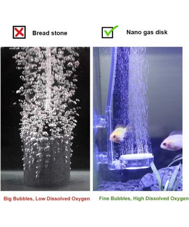 UPETTOOLS Aquarium Nano Bubble Stone Kit with Control Valve - Super-High Dissolved Oxygen Diffuser for Fish Tank and Hydroponic System - Buy Online on SooperMarket.com