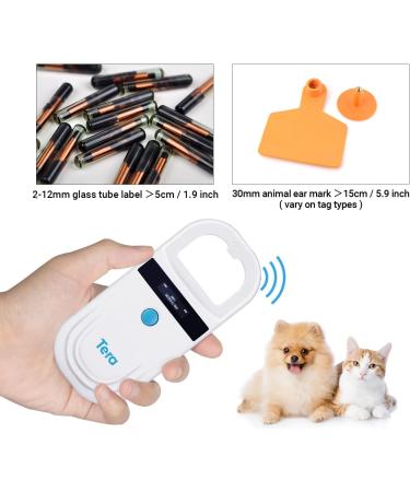 Tera Portable Microchip Reader - RFID Scanner for Dogs Cats and Pigs | OLED Display & Rechargeable | ISO 11784/11785 FDX-B - Dark Blue - Buy Online on SooperMarket.com