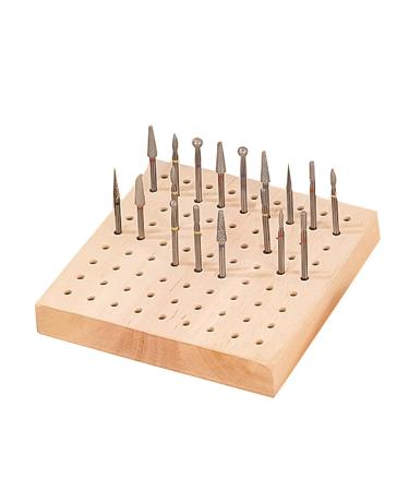 TANG SONG 80-Hole Wood Nail Drill Grinding Bit Storage Board Suite Nail Drill Bits Container Nail Drill Bit Display Stand