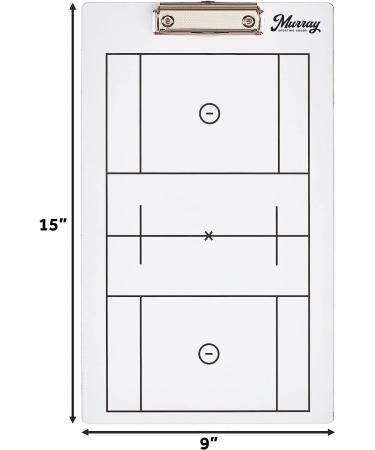 Murray Sporting Goods Dry Erase Lacrosse Coaches Clipboard - Double-Sided Design - Buy Online on SooperMarket.com