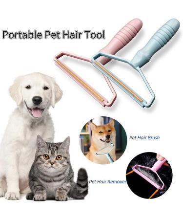 Portable Fabric Shaver & Pet Hair Remover - Manual Lint Remover for Carpet, Clothes, Furniture - Blue 1pcs - Buy Online on SooperMarket.com