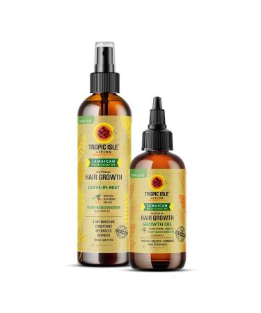 Tropic Isle Living Jamaican Black Castor Oil Hair Growth Oil with Daily Leave-In Conditioner Mist - Buy Online on SooperMarket.com