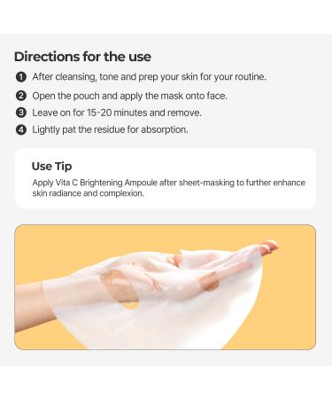 Torriden CELLMAZING Vita C Sheet Mask - 10 Sheets for Radiant Skin Tone & Complexion Improvement - Buy Online on SooperMarket.com