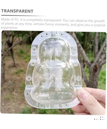 KALLORY 4 pcs Tiny Melon Duddha Stereotypes Pear Watermelon Plastic Shaping Adorable Peach Shape Transparentx2pcs 10x7cmx2pcs - Buy Online on SooperMarket.com