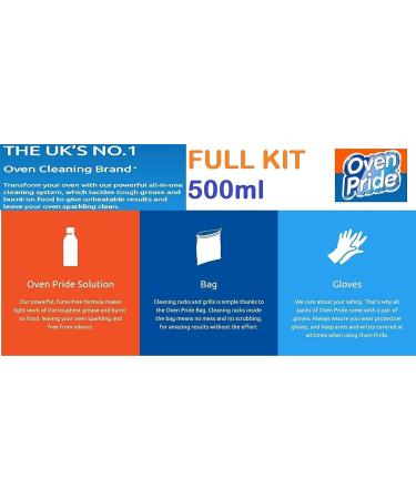 Oven Pride Deep Cleaner Oven Kit 500ml 4Pk + Our Gift for You: Organza Bag Size: 9 x 7 x 0.1cm - Buy Online on SooperMarket.com