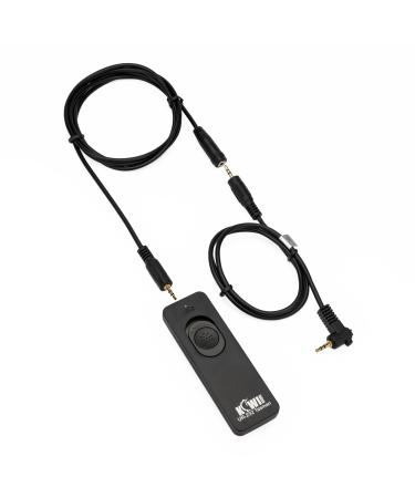 Kiwifotos RS-60E3 Remote Switch Shutter Release Cord for Canon EOS Rebel T6 T7 T5 T8i T7i T6s T6i T5i T4i SL3 SL2,EOS 90D 80D 70D 77D 60D R R6 Mark II R6 R7 R8 R10 RP M5 M6 Mark II SX70 SX60 & More For Canon C2