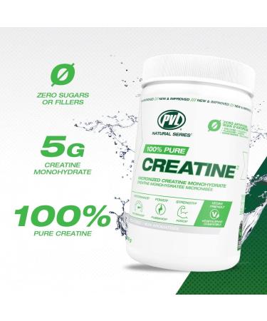 PVL 100% Pure Creatine - Creatine Monohydrate Micronized Powder - Creatine Powder Supplement for enhanced high-intensity performance - 300 g - Unflavoured 60 Servings (Pack of 1) - Buy Online on SooperMarket.com