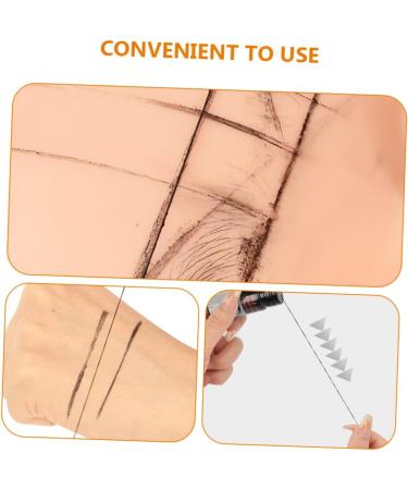 Baluue 4pcs Small Bottled Eyebrow Ruler Practical Eyebrow Ruler Aluminum Alloy - Buy Online on SooperMarket.com