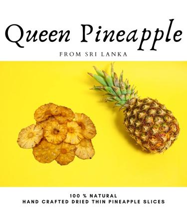 3.5 oz Dehydrated Pineapple Slices - Large Batch of Over 20 Dried Pineapple Fruit Pieces for Cocktails & Garnishes - Buy Online on SooperMarket.com