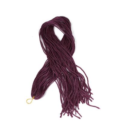 3 Packs Eunice Hair #99J Synthetic Crochet Braids - 28 Inch Soft Goddess Mambo Hair Extensions - Box Braids (28 Roots/Pack) - Buy Online on SooperMarket.com