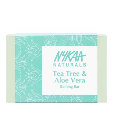 Nykaa Naturals Bathing Soap - Natural Soap Bar Perfectly Cleanses Nourishes Hydrates and Protects Skin - Tea Tree and Aloe Vera - 3.5 oz